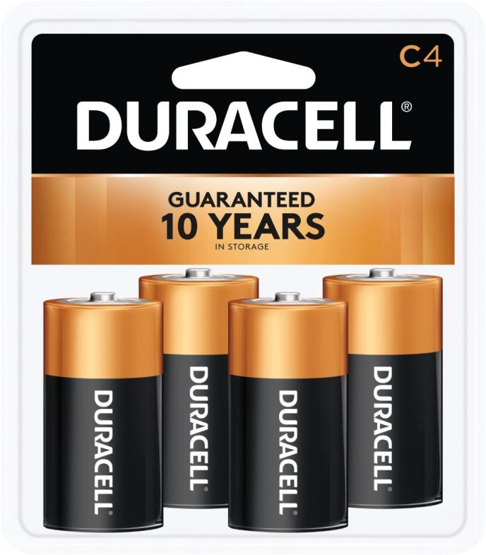 Duracell CopperTop C Alkaline Batteries - 4 count