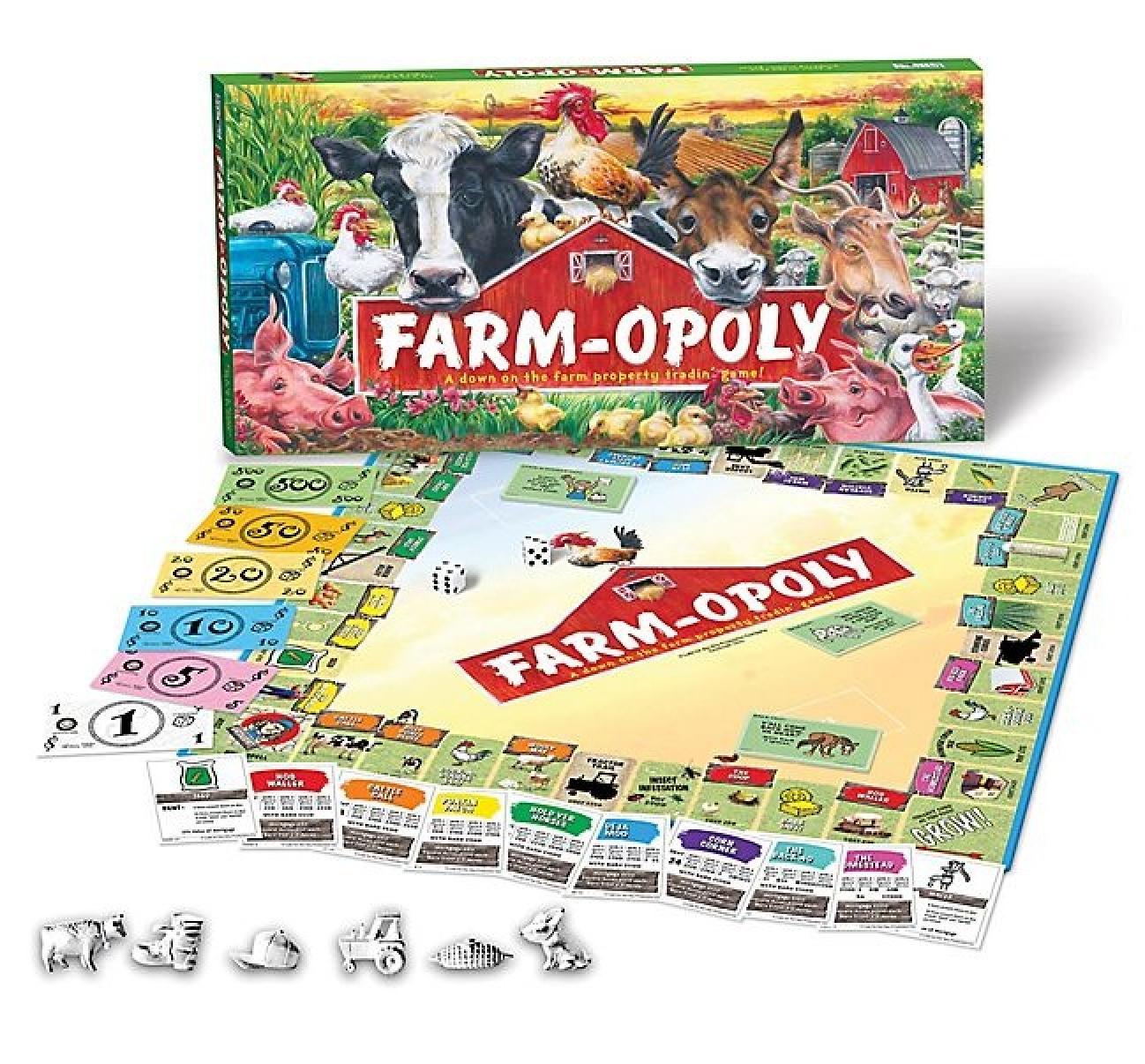 Farm-opoly Board Game Pieces