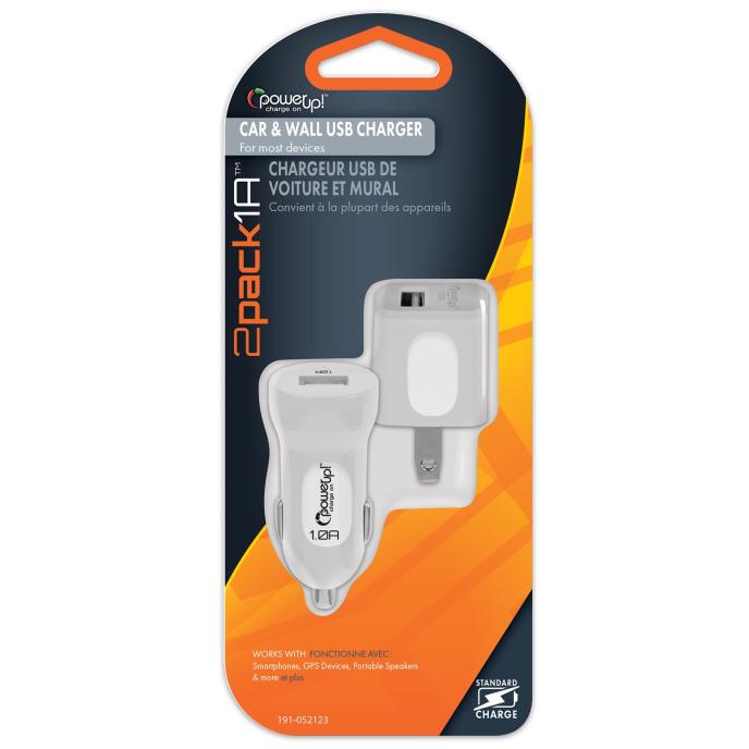 PowerUp! Charge On™ 2 Pack USB Charger