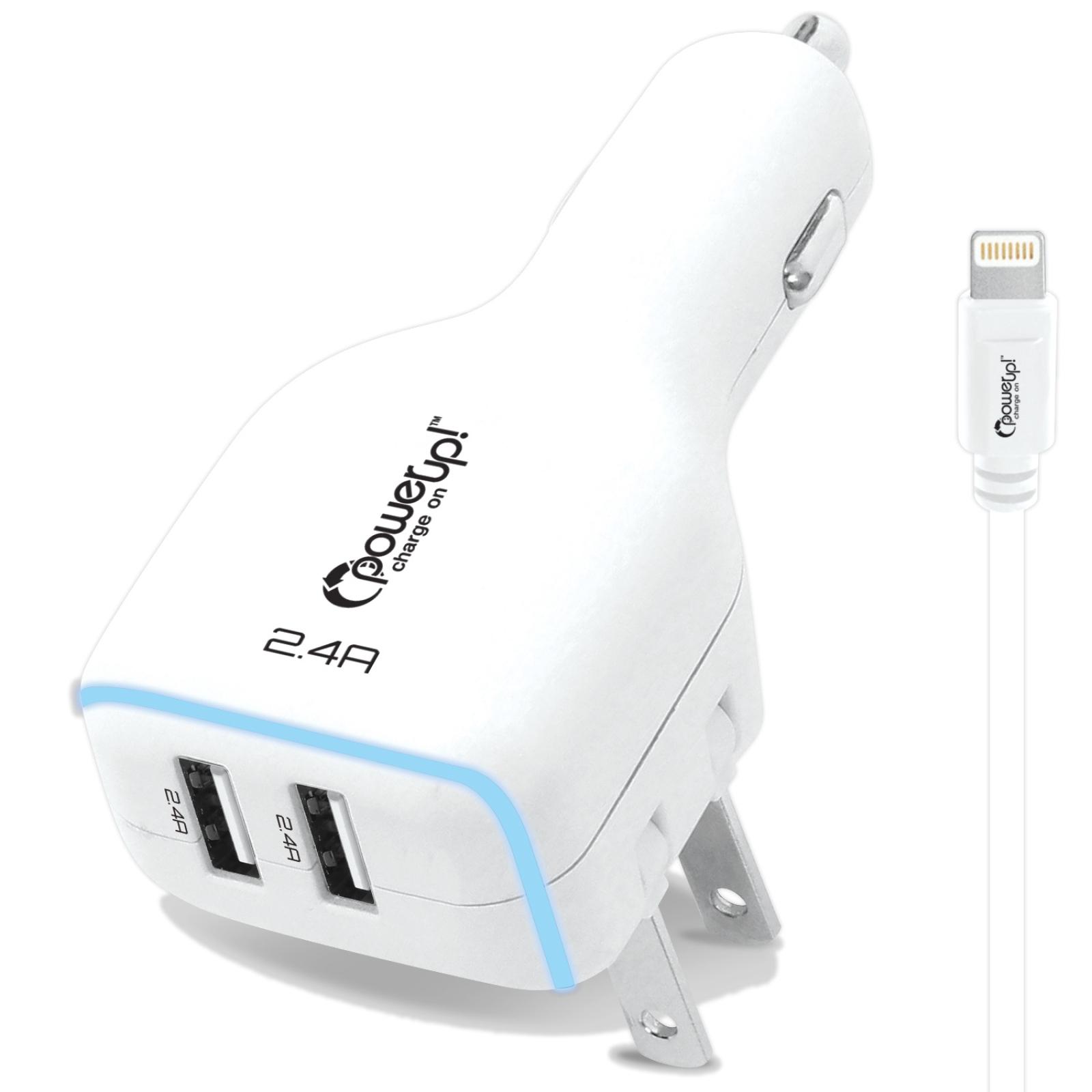 PowerUp! Charge On™ 3-in-1 MFI Apple Lightning™ Charger