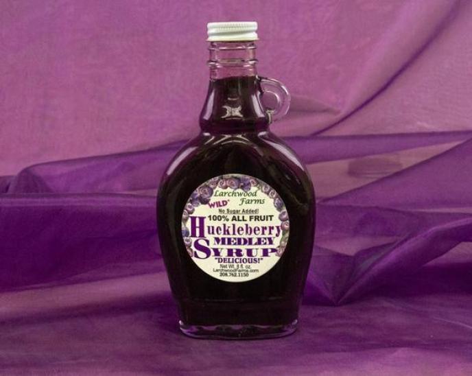 Larchwood Farms All Fruit Wild Huckleberry Medley Syrup