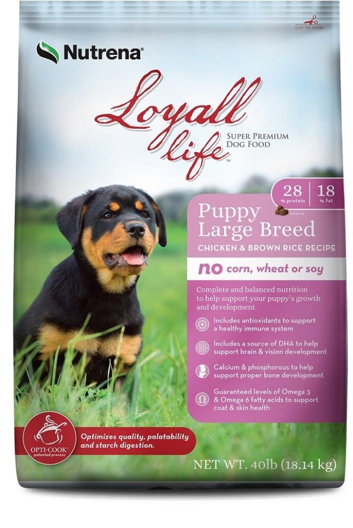 Nutrena Loyall Life Puppy Large Breed Chicken & Brown Rice Recipe, 40 lb