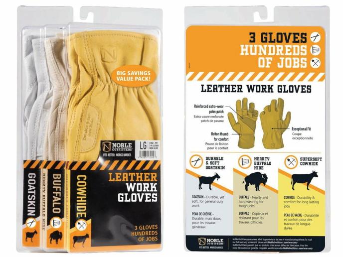 Noble Outfitters Leather Work Glove Variety Pack