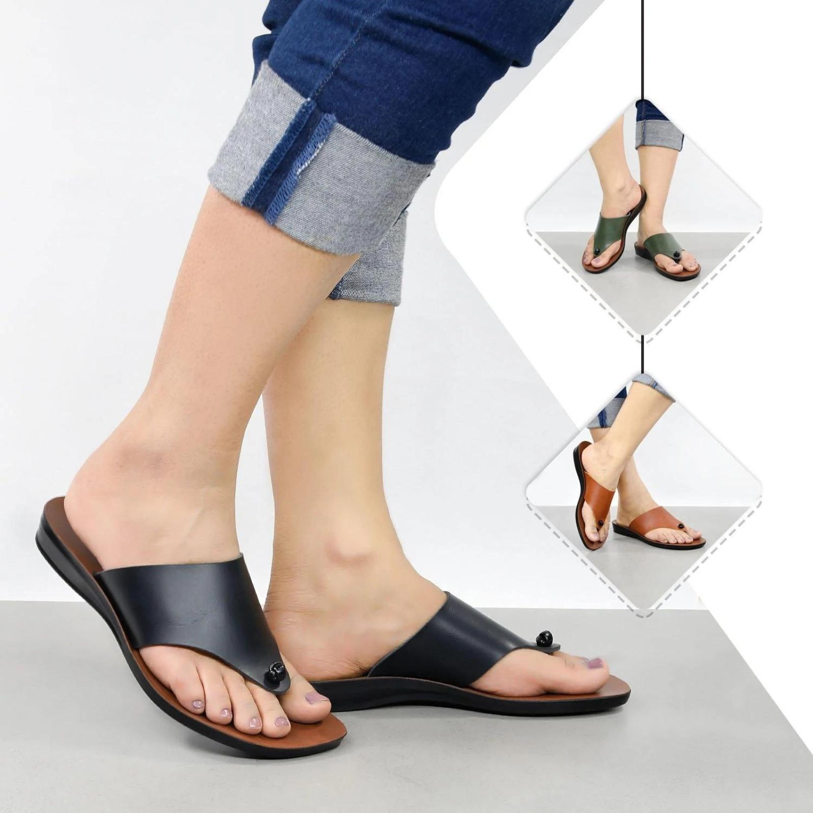 Aerosoft Women's Lilac Vintage Comfortable Walking Sandals