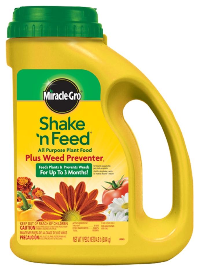 Miracle-Gro Shake 'N Feed All Purpose Plant Food Plus Weed Preventer