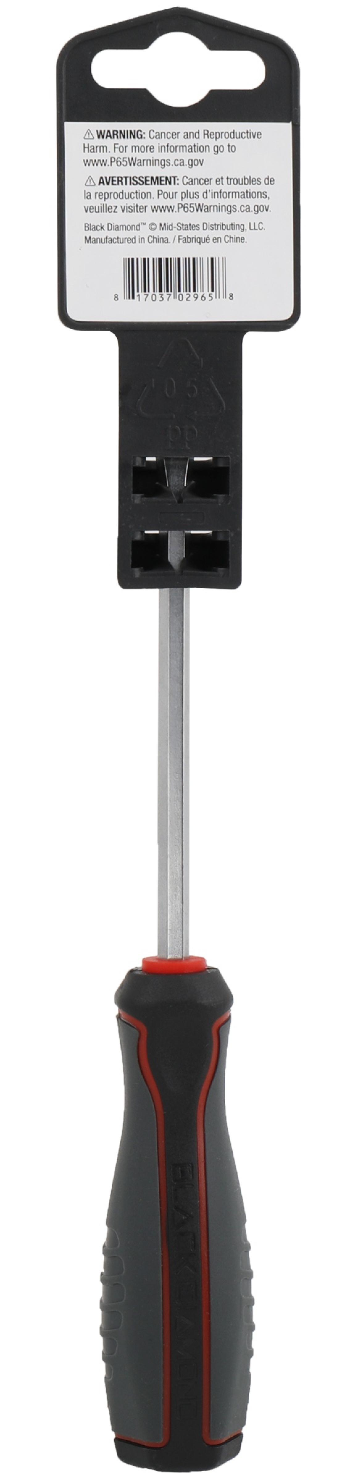 Black DiaBlack Diamond Comfort Grip Slotted Screwdrivermond Folding Torx Key Set