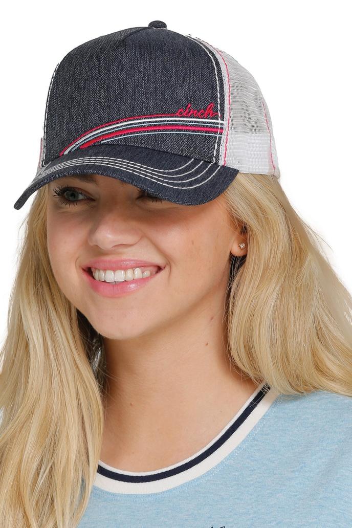 mesh back trucker cap, 3D logo embroidery, snap closure