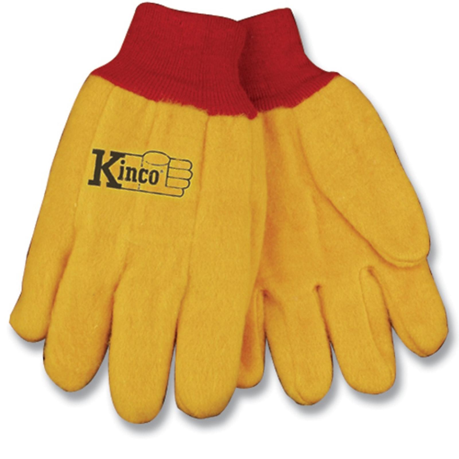 Kinco Men's 14oz Yellow Chore Gloves