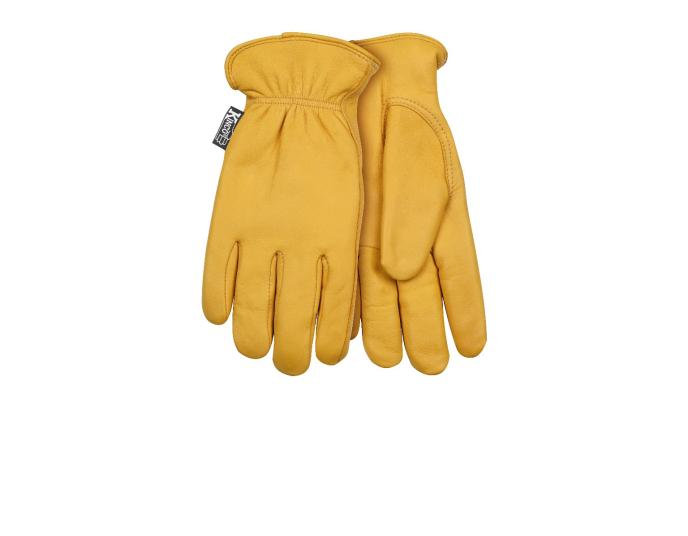 Kinco Women's Lined Grain Deerskin Leather Driver Gloves