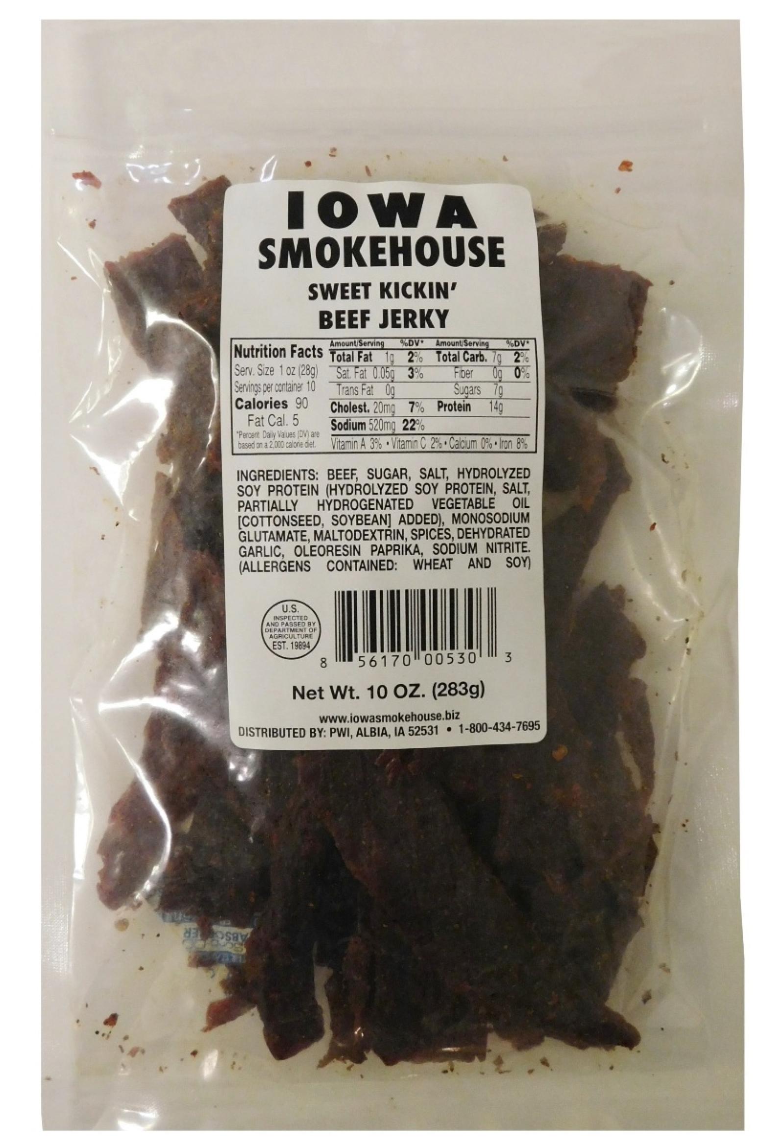 Iowa Smokehouse Sweet Kickin' Beef Jerky