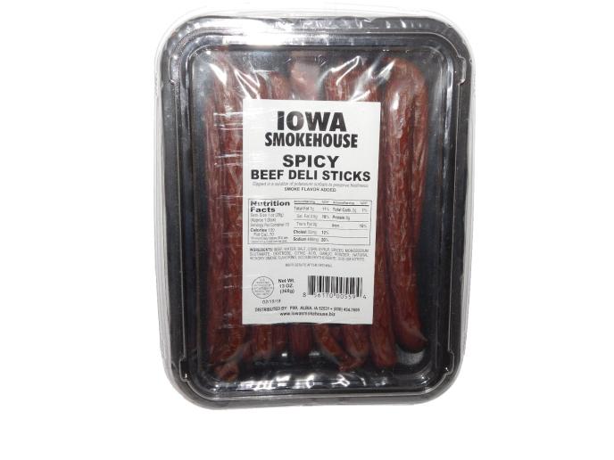 Iowa Smokehouse 13 oz Beef Deli Stick Spicy
