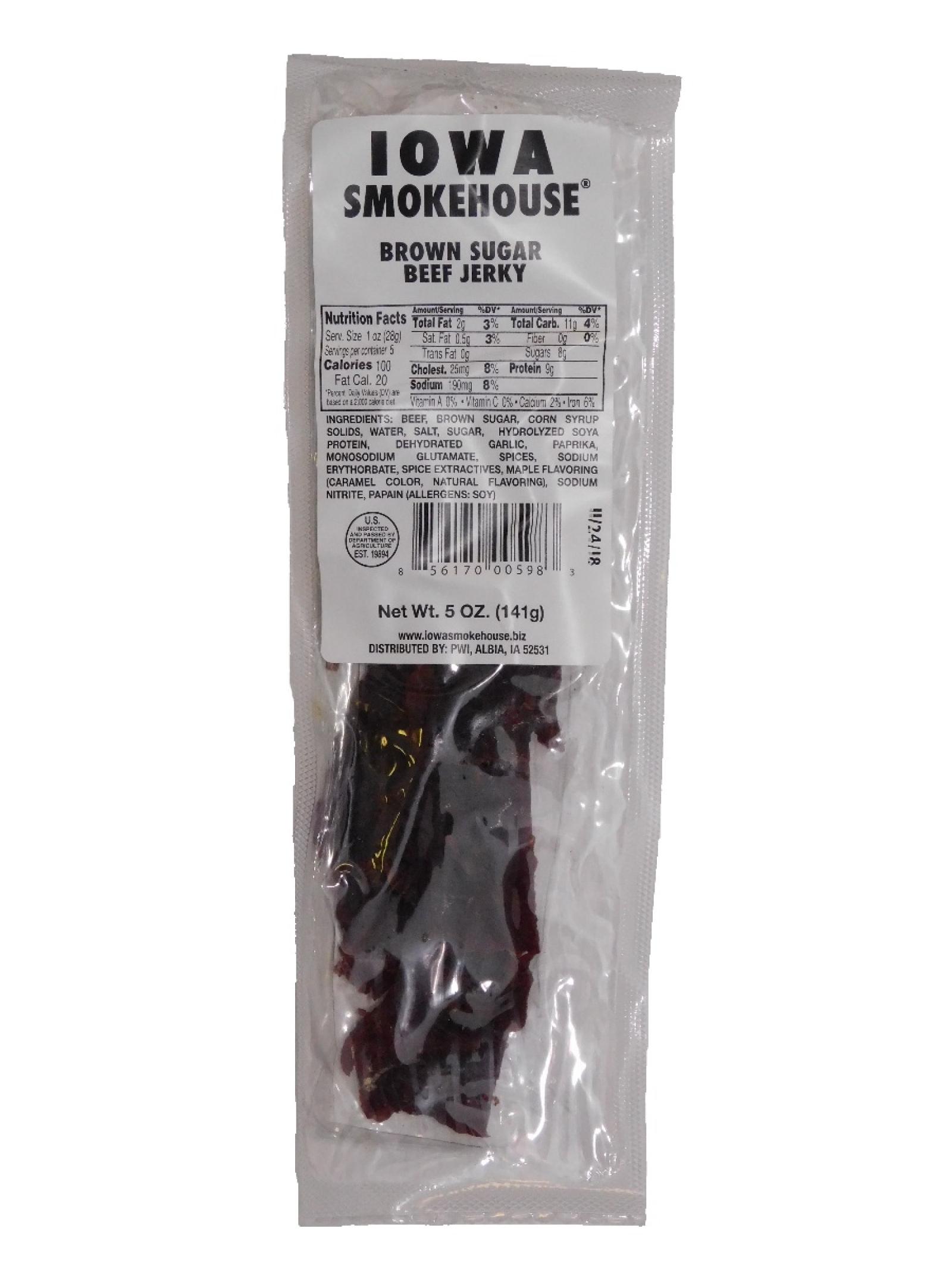 Iowa Smokehouse 5 oz Jerky Brown Sugar