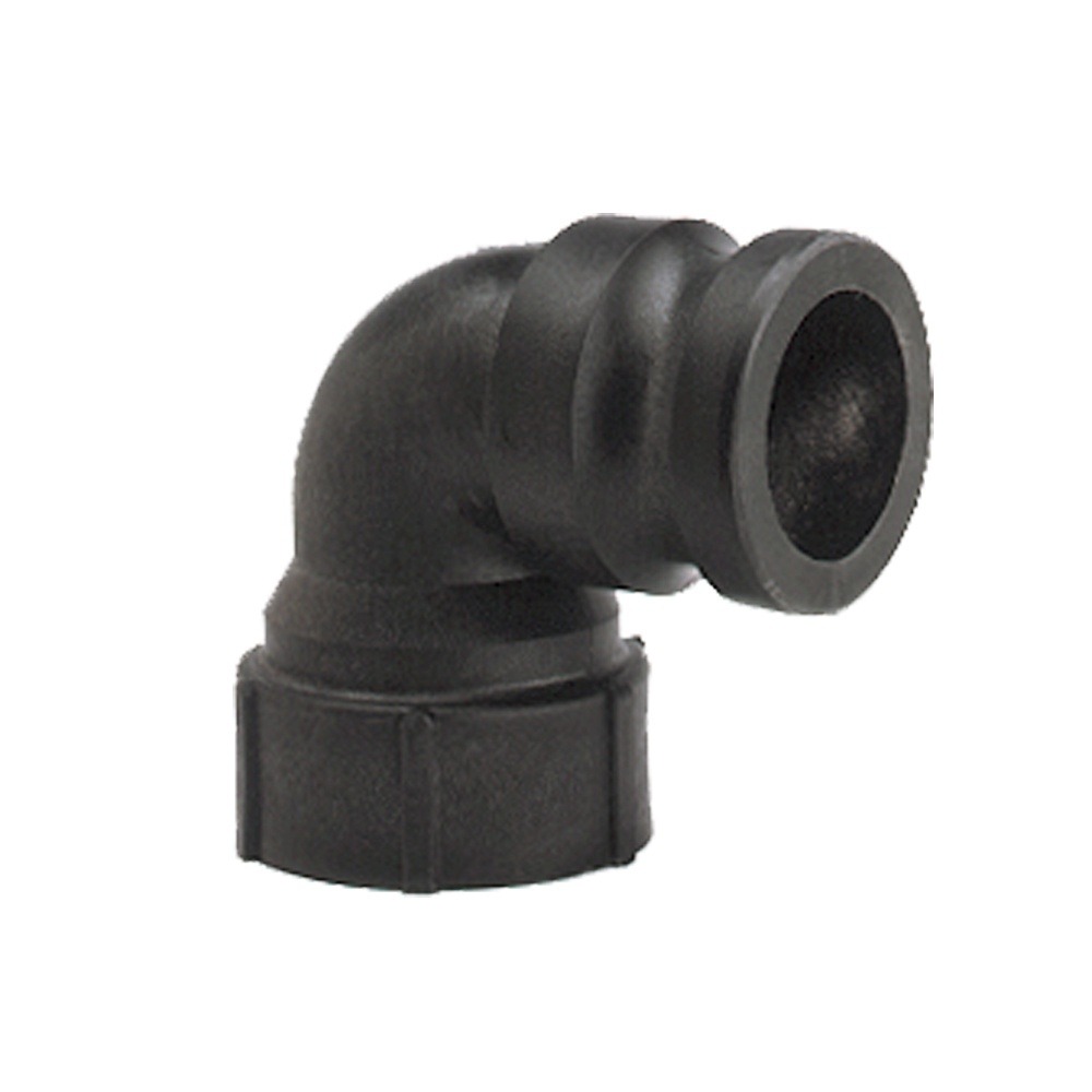 2" Part A Male 90° Cam & Groove Adapter — Polypropylene