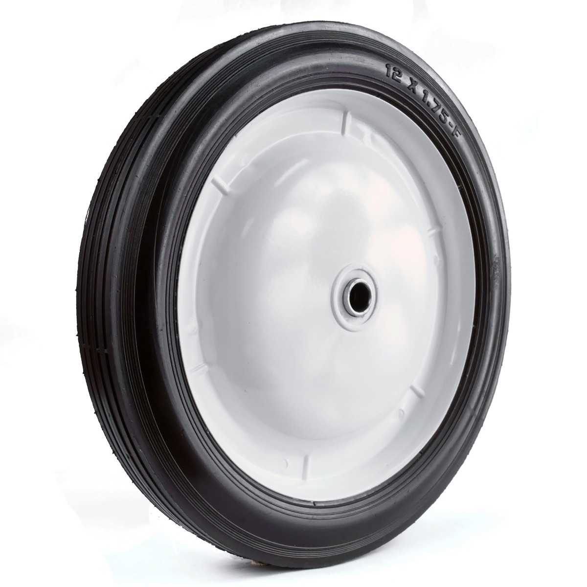 Heavy Duty 12 x 175 Steel 1/2"BB, 2-1/4" Centered Hub Wheel