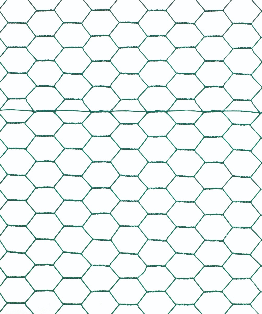 Origin Point 1in. Green Vinyl Coated Steel Hex Netting