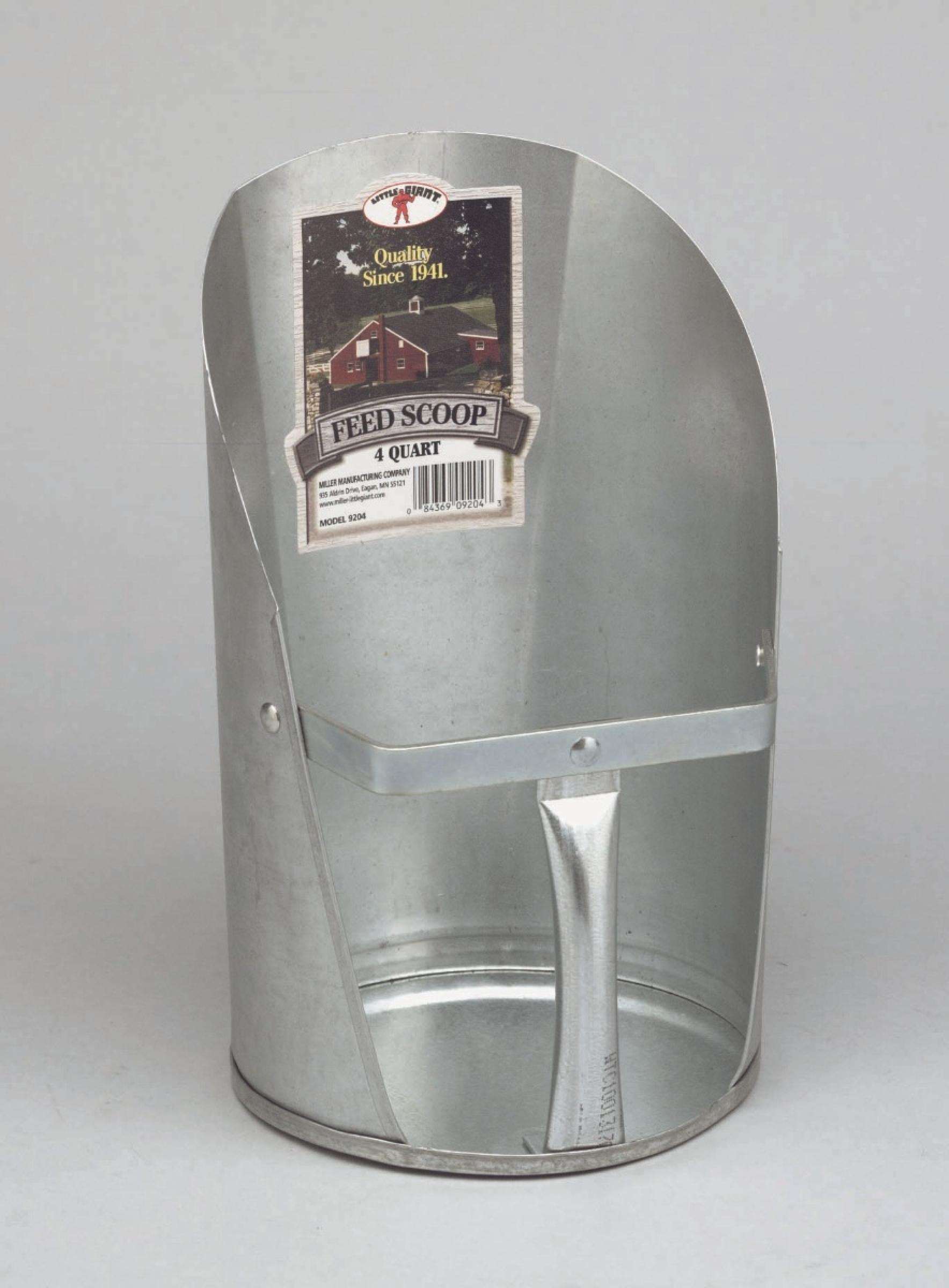 Little Giant 4 Quart Galvanized Feed Scoop