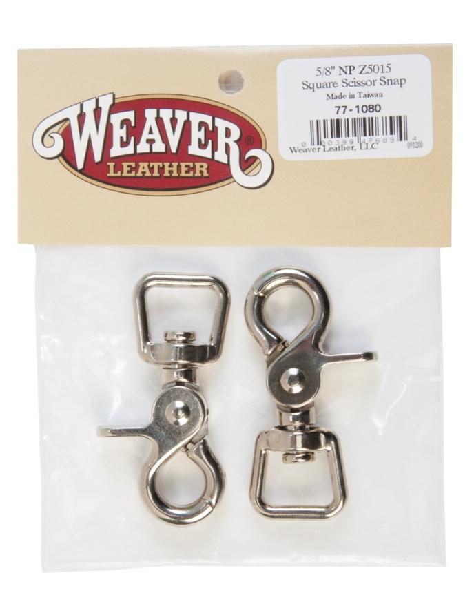 Weaver Leather Bagged Z5015 Square Scissor Snaps