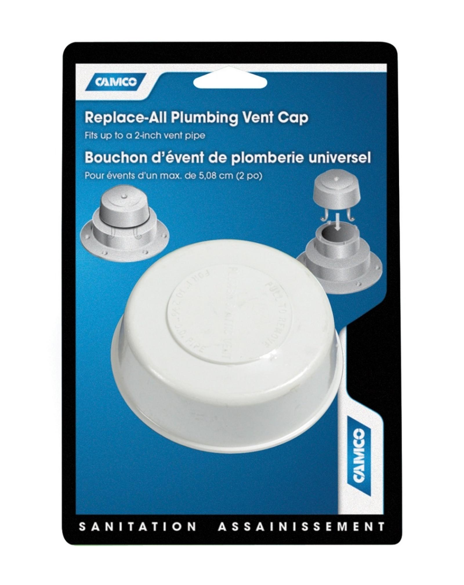 Replace All Plumbing Vent Cap Only Polar White (Eng/Fr)