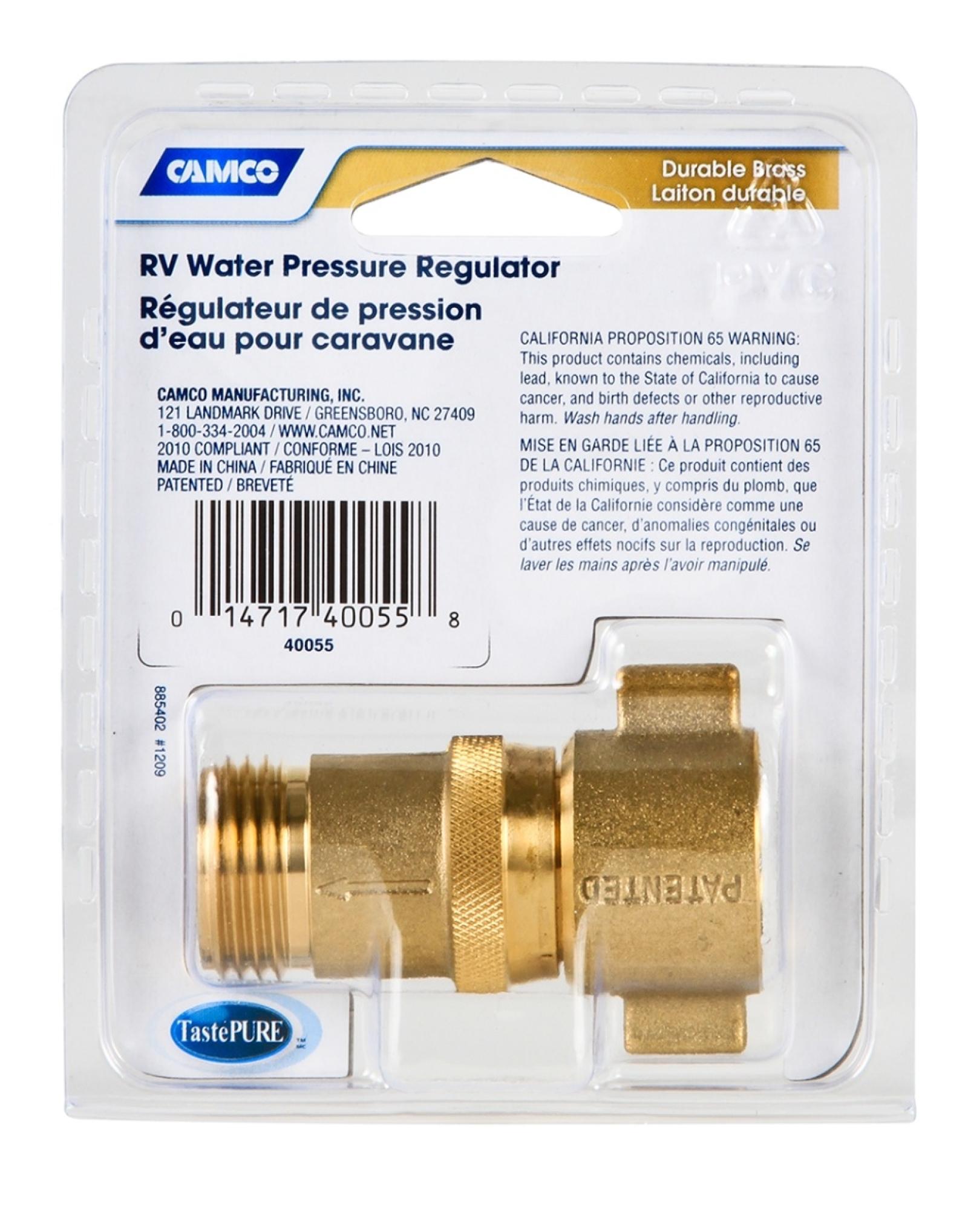Water Pressure Regulator Brass (Eng/Fr) LLC