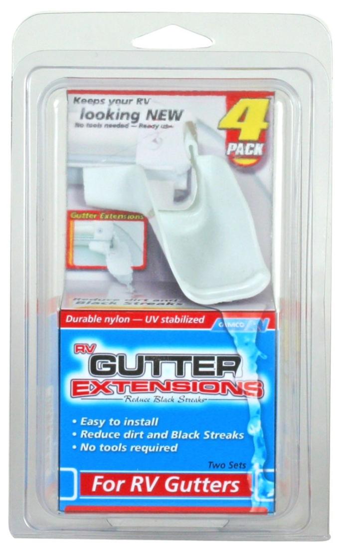 Camco RV Gutter Extensions White