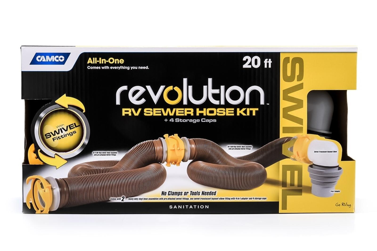 360 Revolution 20' HD Sewer Hose Kit