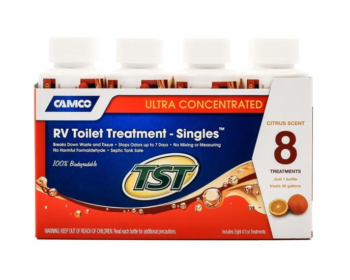 Camco Ultra Concentrated RV Toilet Treatment Citrus Singles 8 pack