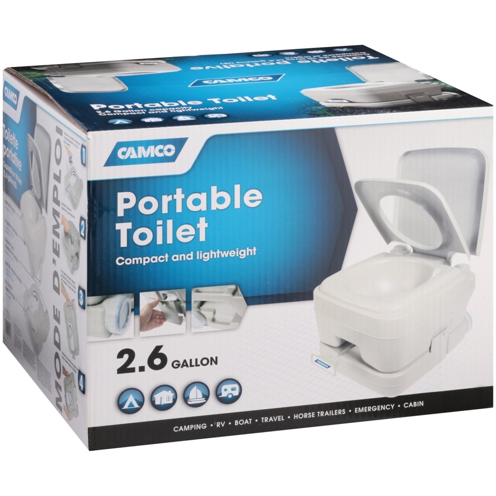 Portable Toilet, 2.6 gal 