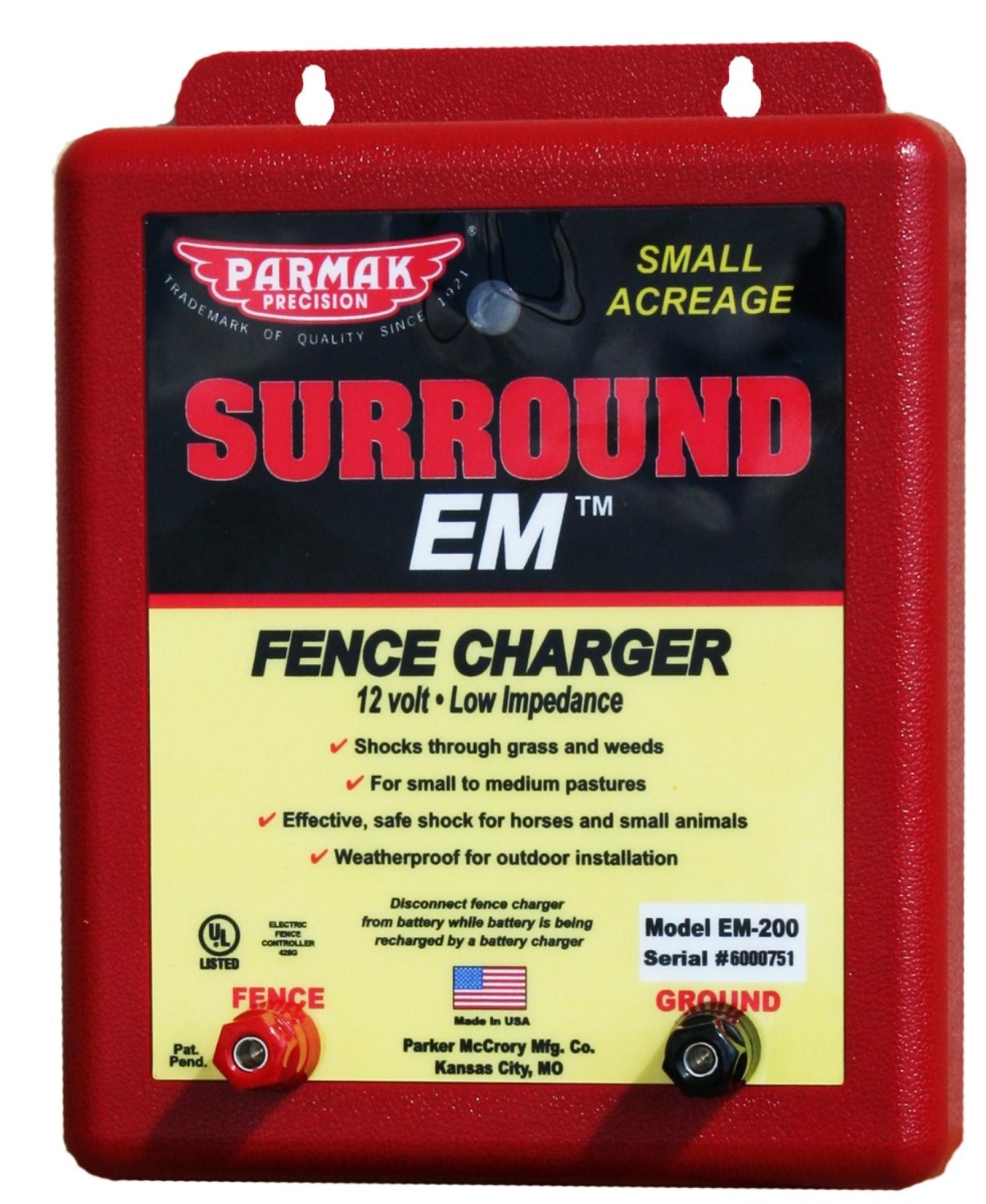 Electric Fencer Surround Charger EM 12 Volt