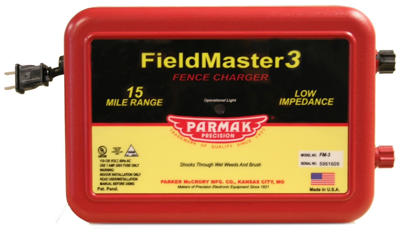 Electric Fencer Fieldmaster Charger 110 - 120 Volt