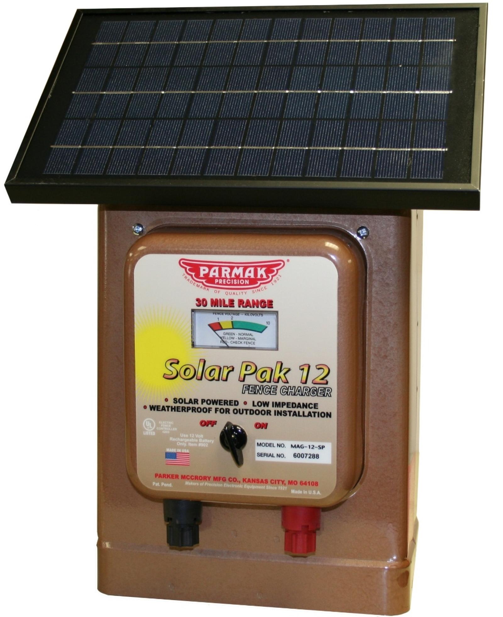 Electric Fencer Solar Pak 12 Volt Magnum