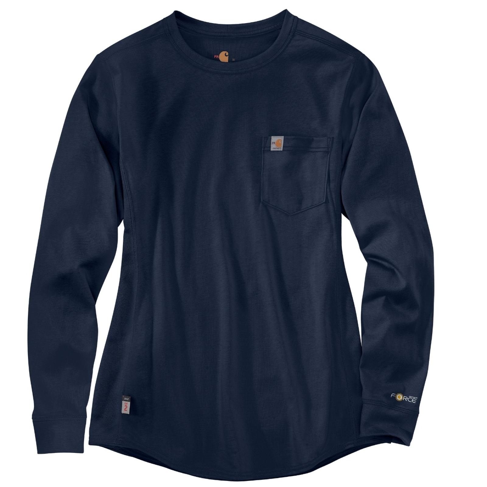 Carhartt Women's FR Force Cotton Long-Sleeve Crewneck T-Shirt