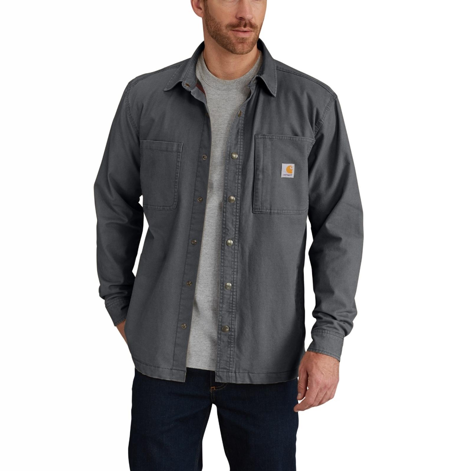 Carhartt Men's Rugged Flex® Rigby Shirt Jac/Fleece-Lined