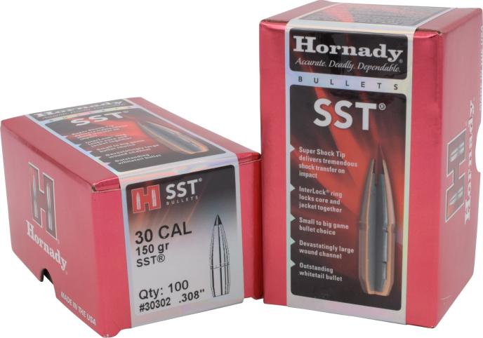 Hornady 30 Cal .308 150 gr SST Bullets