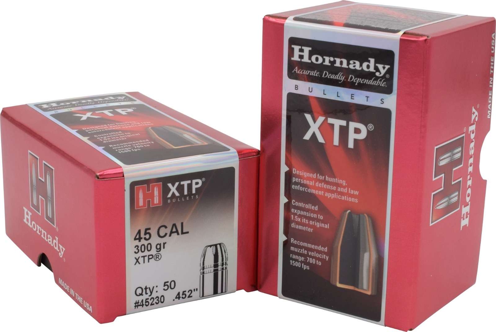 Hornady 45 Cal .452 300 gr HP XTP® Ammunition