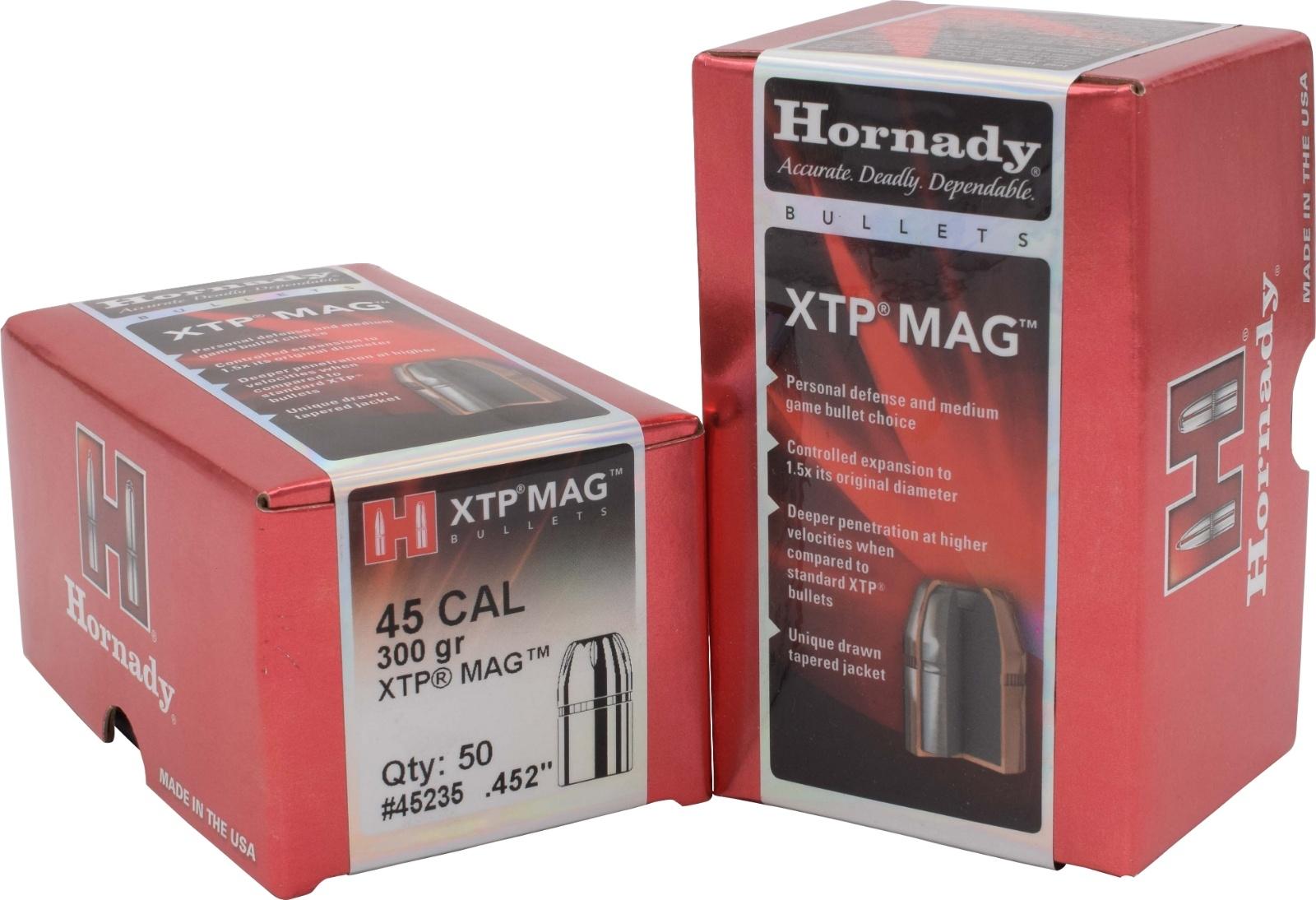 Hornady 45 Cal .452 300 gr XTP Mag Bullets