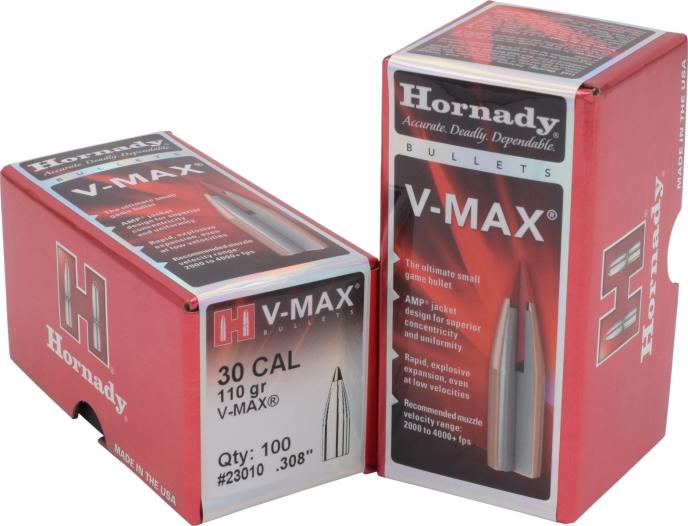 Hornady 30 Cal .308 110 gr V-MAX Bullets