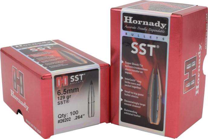 Hornady 6.5mm .264 129 gr SST Bullets