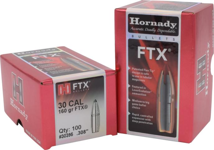 Hornady 30 Cal .308 160 gr FTX® (30-30 Win) Bullets