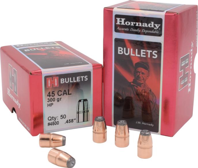 Hornady 45 Cal .458 300 gr HP Bullets