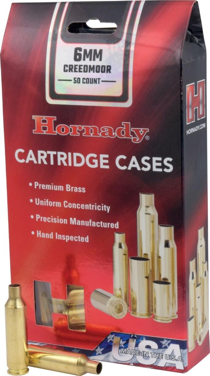Hornady 6mm Creedmoor Unprimed Brass 50 Count