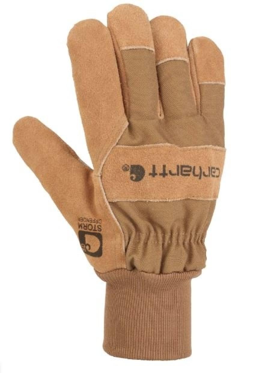 Carhartt Waterproof Breathable Suede Knit Cuff Work Glove