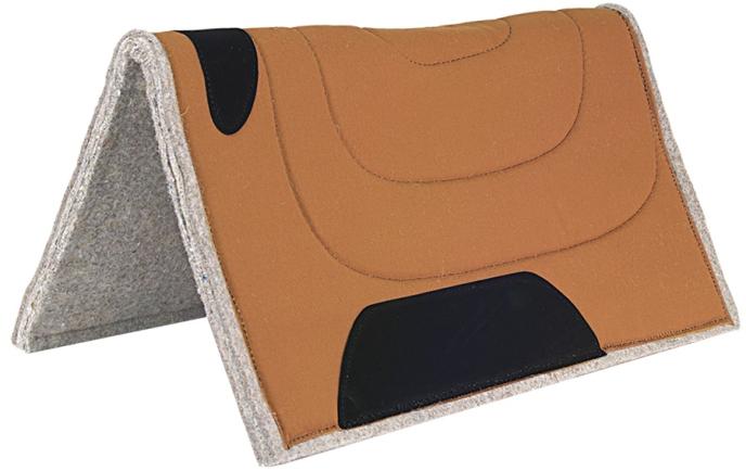 Mustang Canvas Top Cut Back Work Saddle Pad