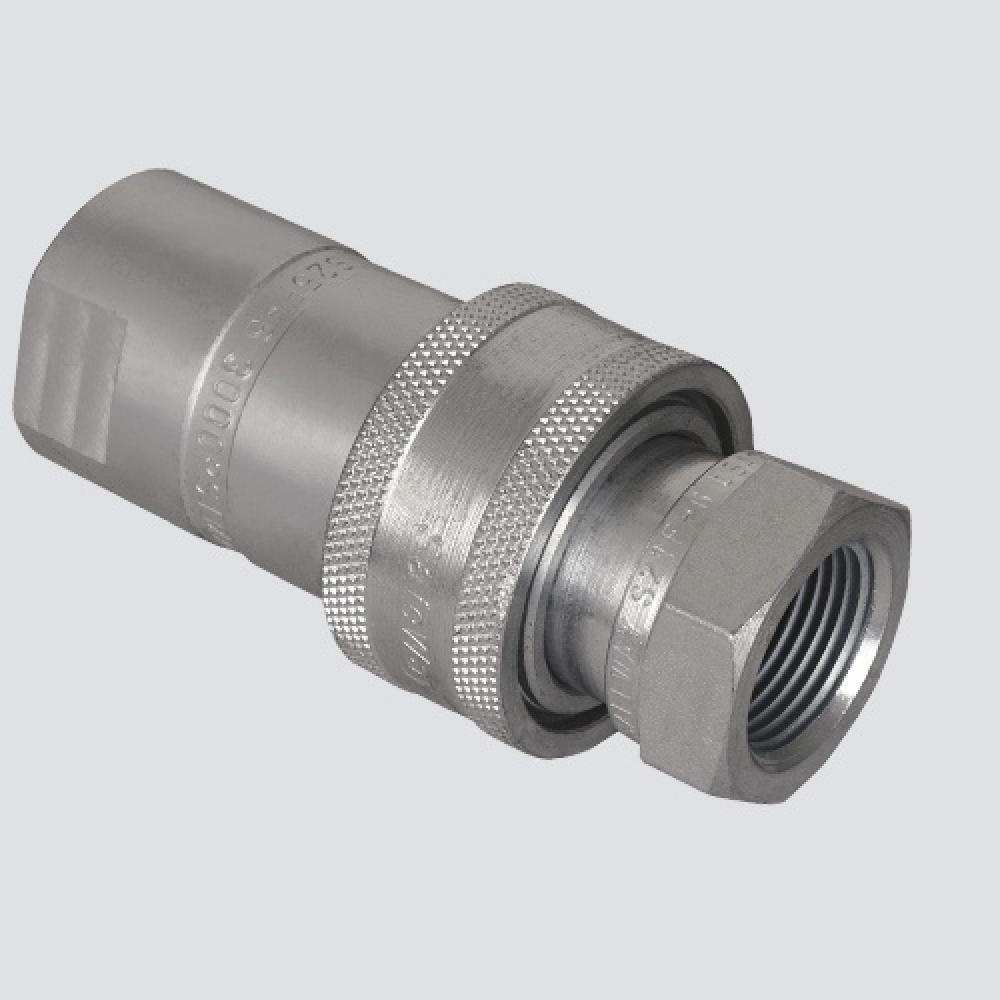 3/8" Female Pipe Thread x 3/8" Body One-Way Sleeve Hydraulic Quick Disconnect (S20-3P)
