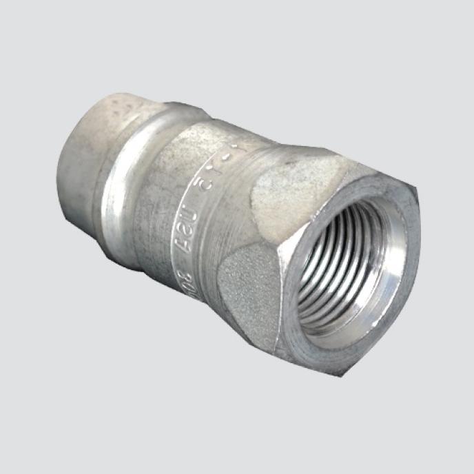 content/products/1/2" ISO Male Tip x 1/2" Female Pipe Thread Ball Valve Hydraulic Quick Disconnect (S71-4)