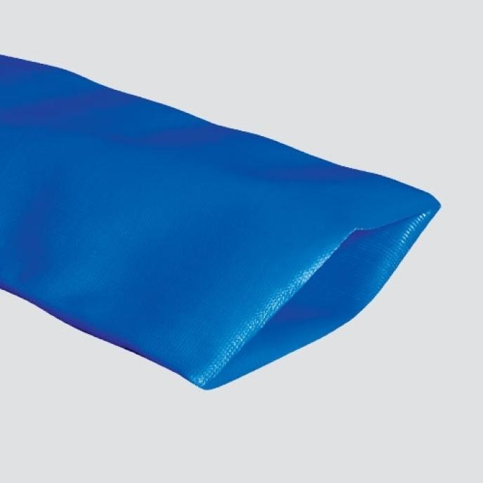 3" Blue Standard-Duty PVC Layflat Discharge Hose — Bulk/Uncoupled