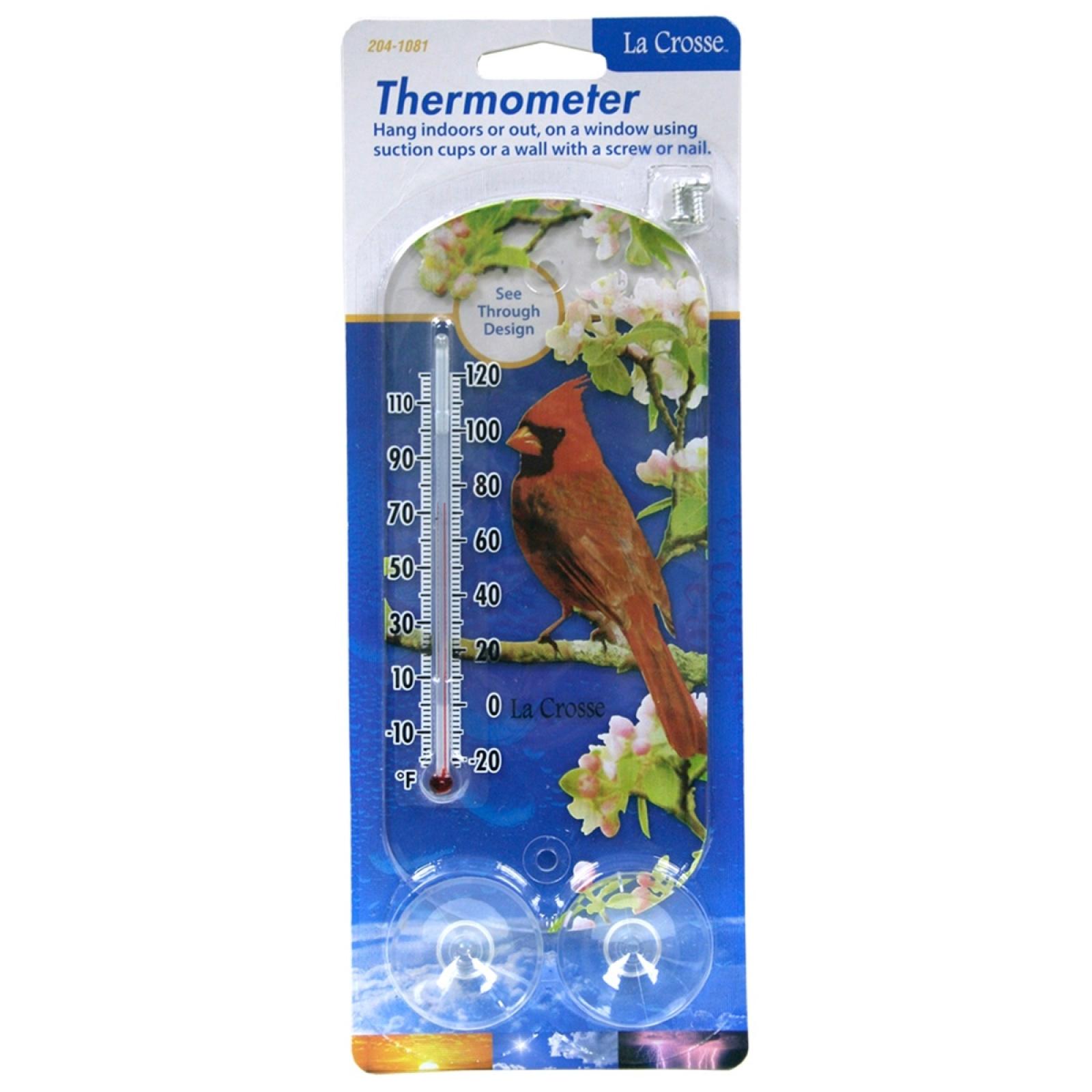 La Crosse Cardinal Window Thermometer
