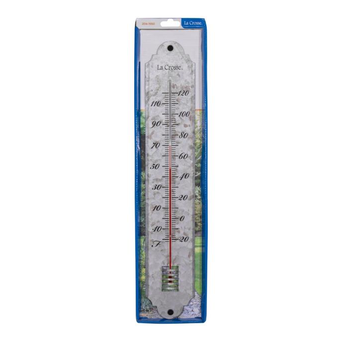 19.5" Galvanized Metal Thermometer