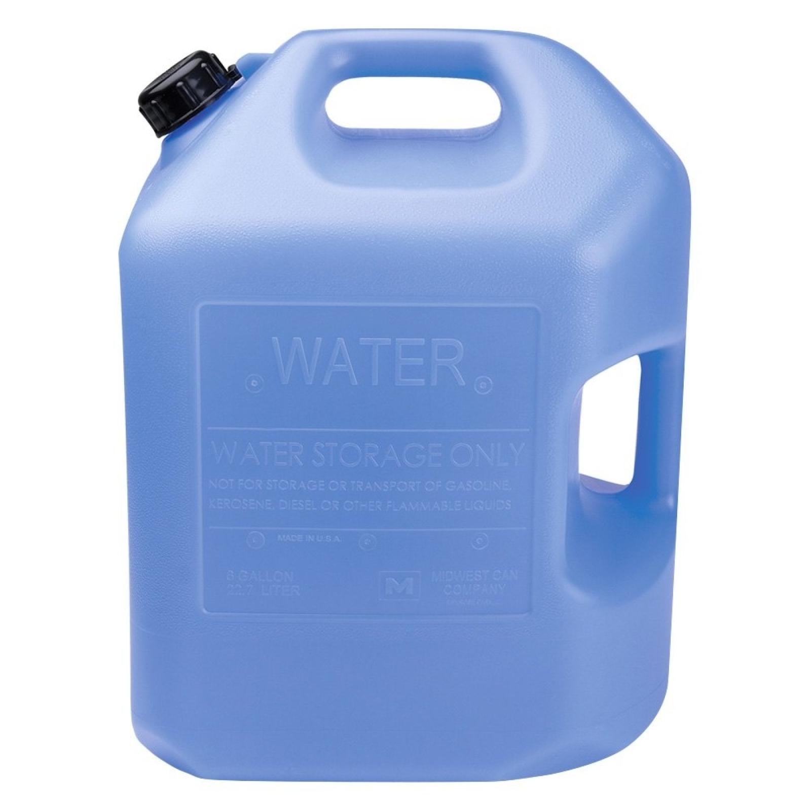 6 Gallon Blue Water Container