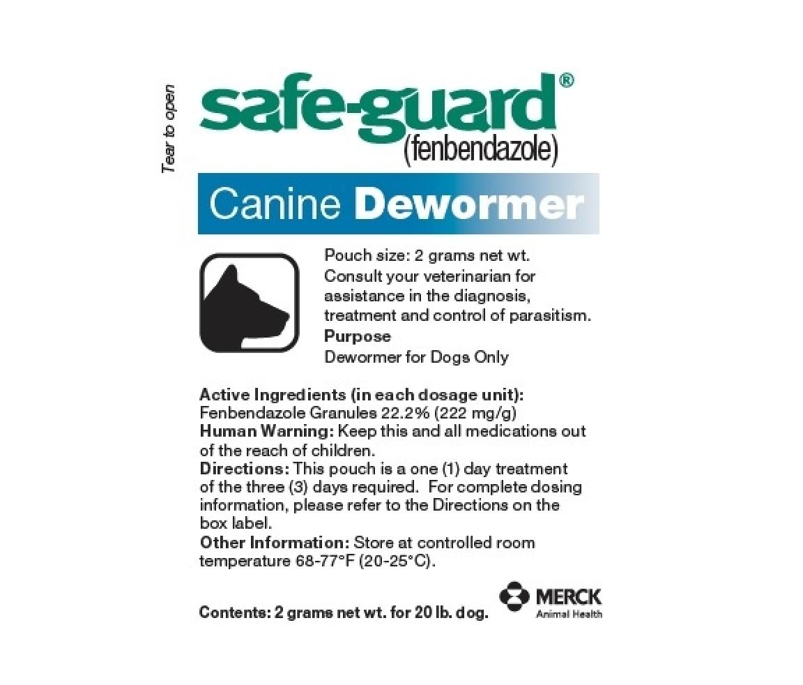 Safe Guard Paste Canine De-Wormer 2 GM