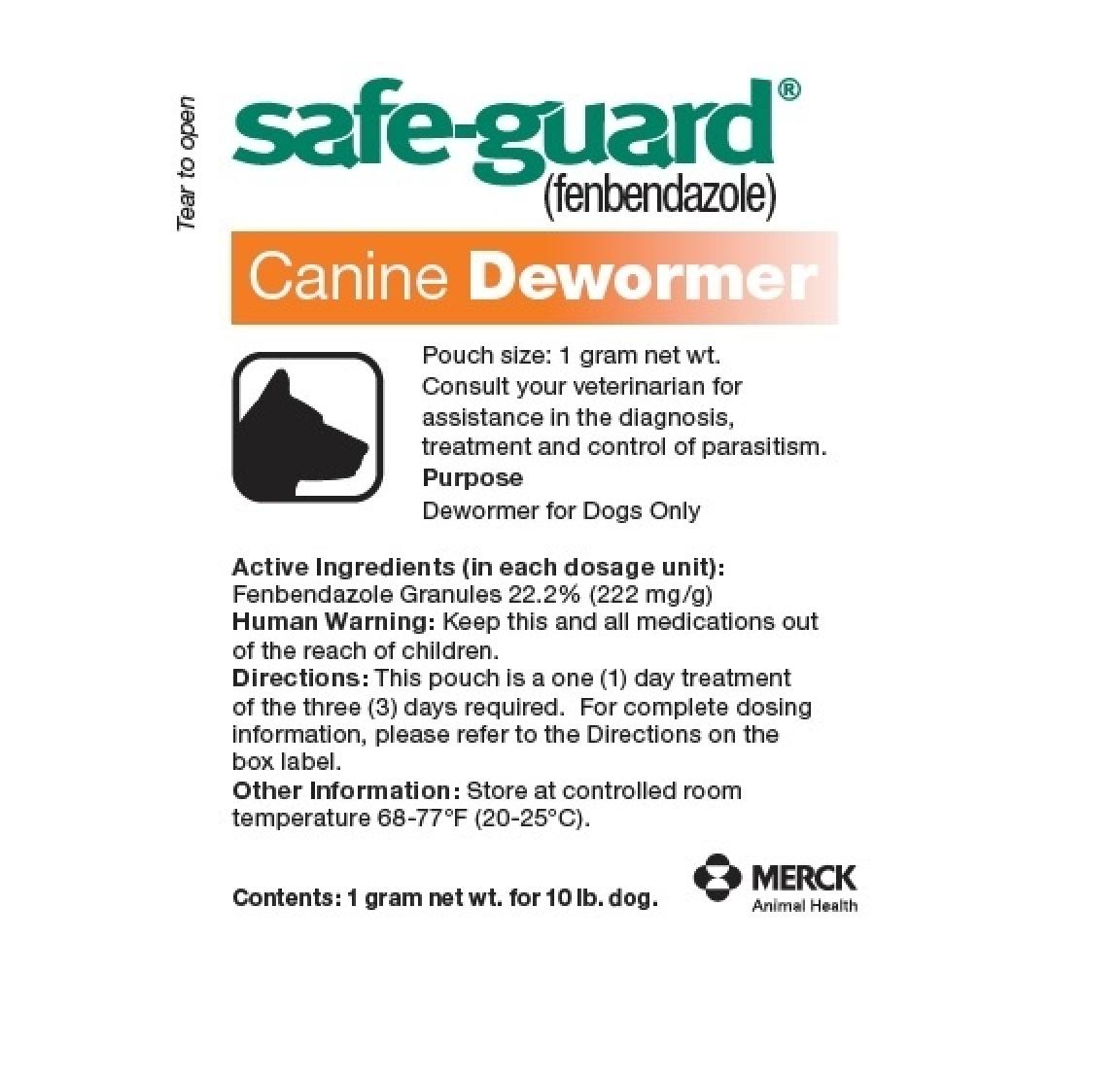 Safe Guard Paste Canine De-Wormer 1GM
